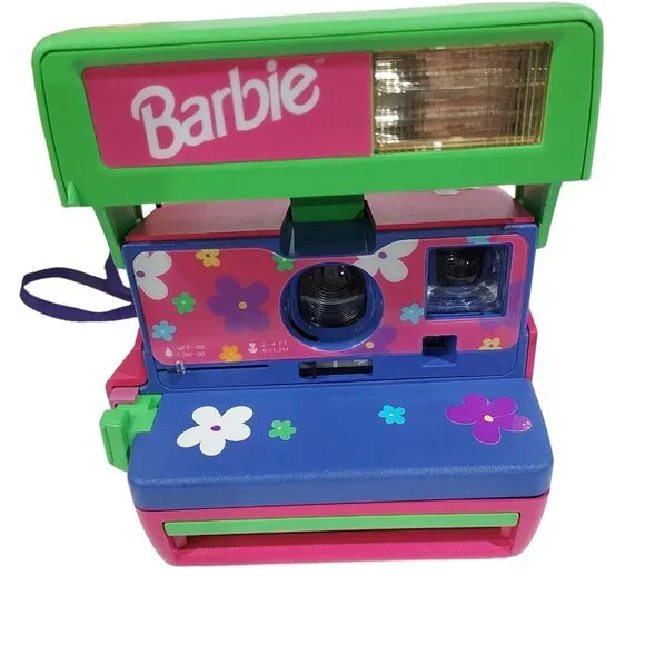 Polaroid 600 Pink Barbiecore Throwback Instant Film Camera Tested 1990's - Picture 1 of 7